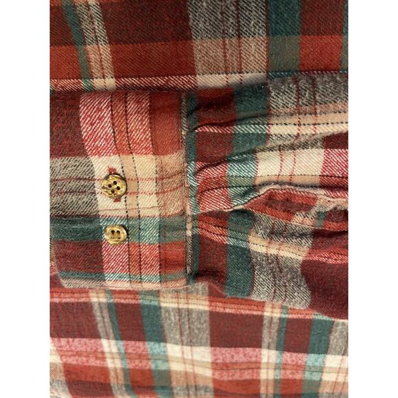 Northwest Territory Plaid Flannel Button Up Collared Shirt Size Medium - Picture 9 of 11